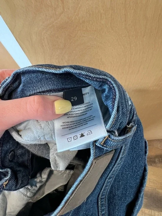 Citizens Of Humanity Dark Blue Wide-Leg High-Rise Jeans - Picture 3 of 4